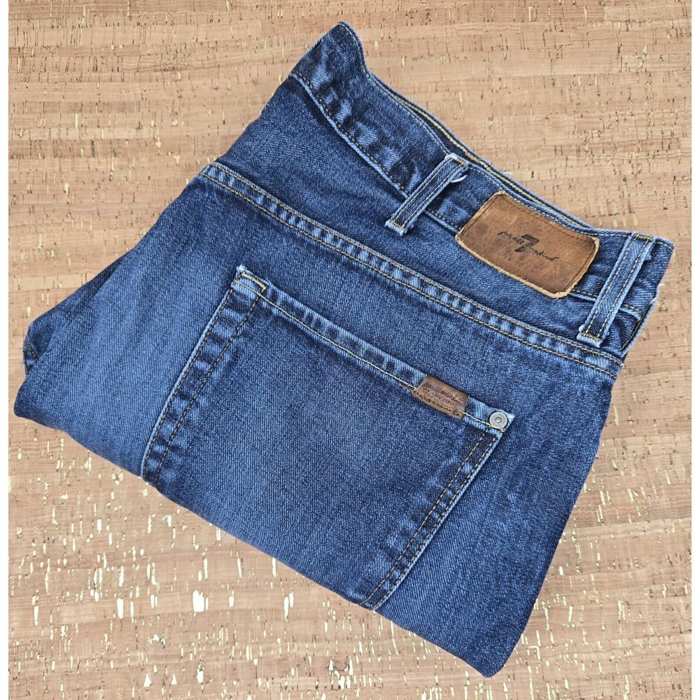 7 For All Mankind Paxtyn Jeans Mens 40x30 Blue Dark Wash Casual